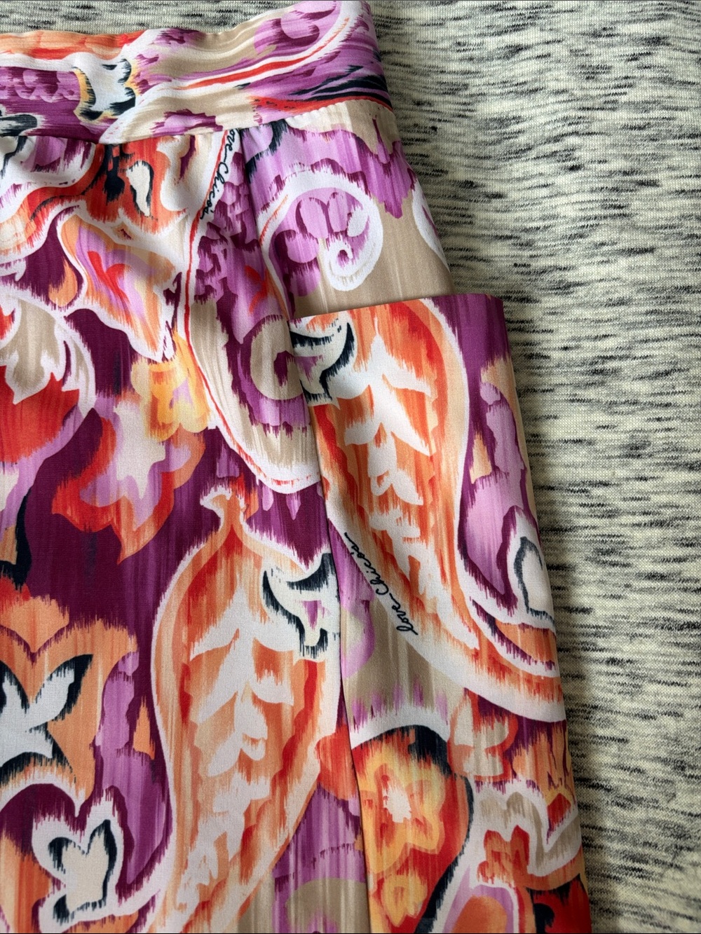 Chico's Purple & Pink Multicolor Printed Mini Skirt - Picture 3 of 11